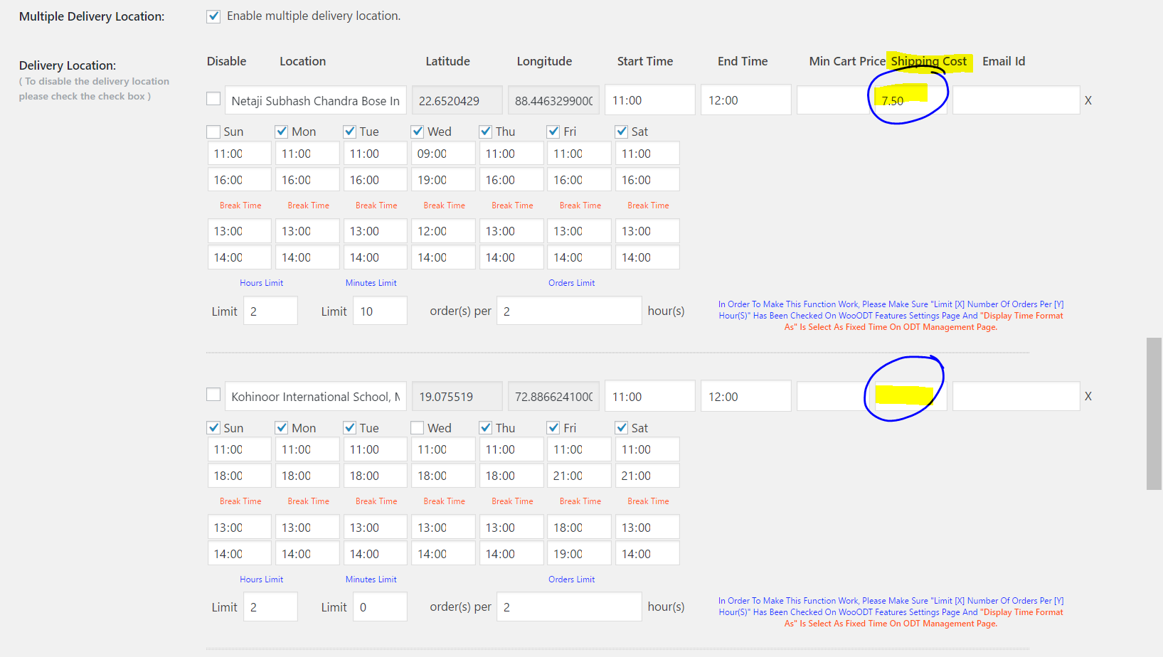 How to set up location basis extra shipping charges with WooCommerce and WooODT Extended